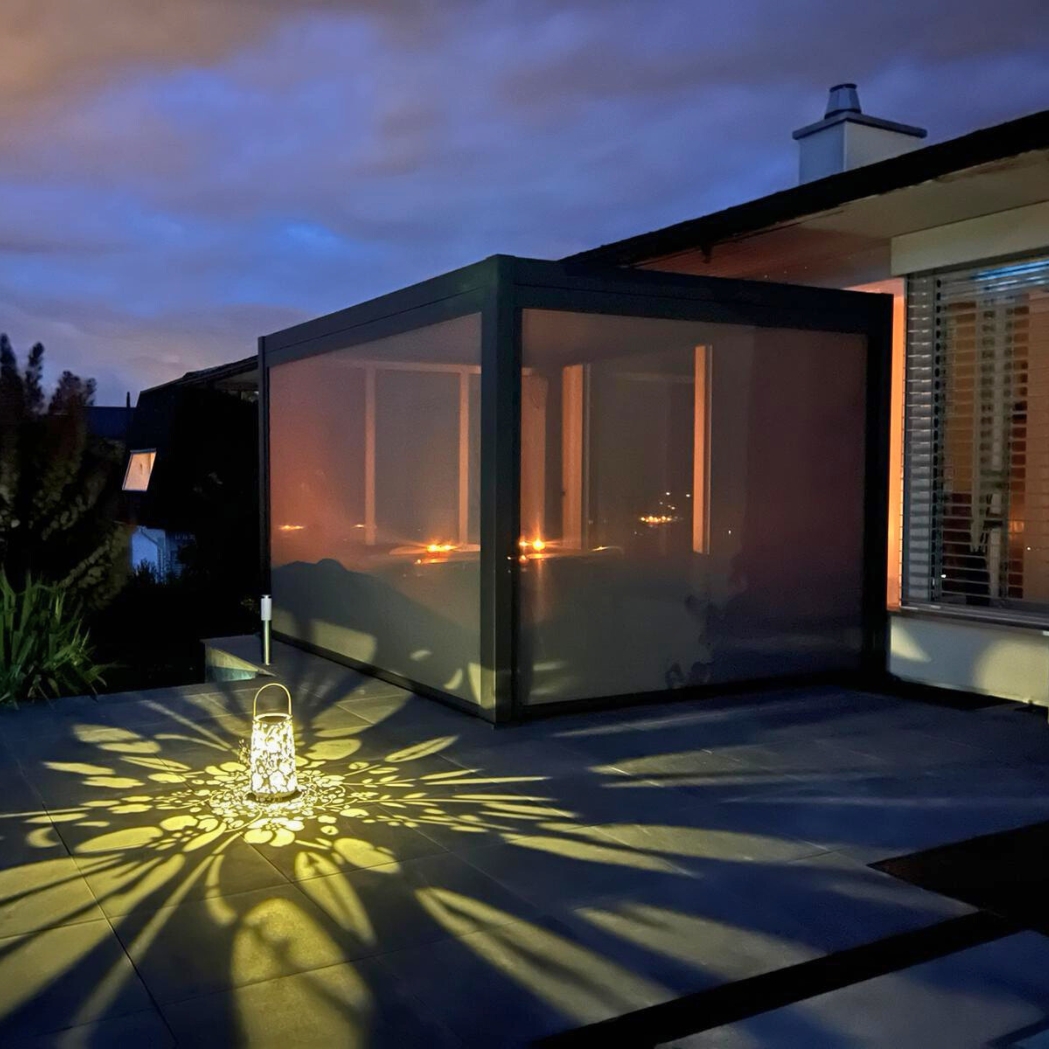 Sonnenrollo für Ventaris/Weide Pergola 3m Anthrazit – Bild 9