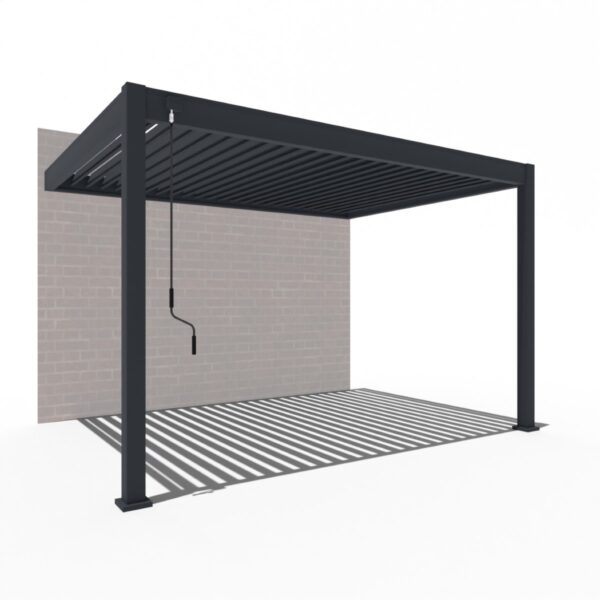 Weide Wandpergola Deluxe Plus 3x4m Anthrazit – Bild 5