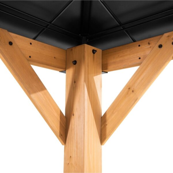 Cortina Pavillon 2.73x2.73m Zedernholz Anthrazit – Bild 7