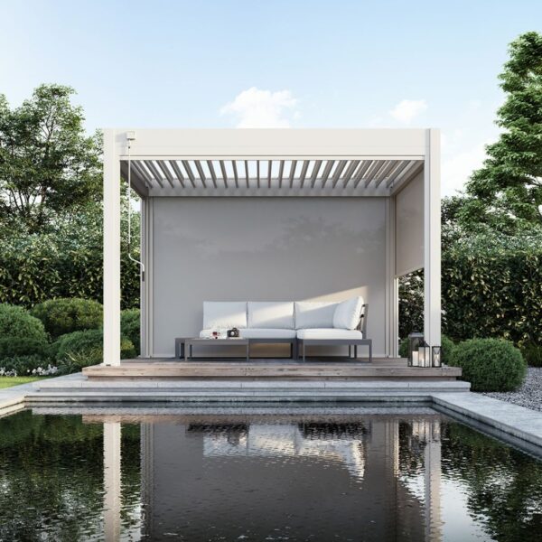 Sonnenrollo für Weide Pergola 3.00m Sand – Bild 3