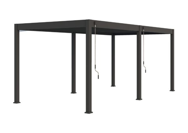 Ventaris Pergola Deluxe Plus 3x6m mit Lamellendach Anthrazit – Bild 8