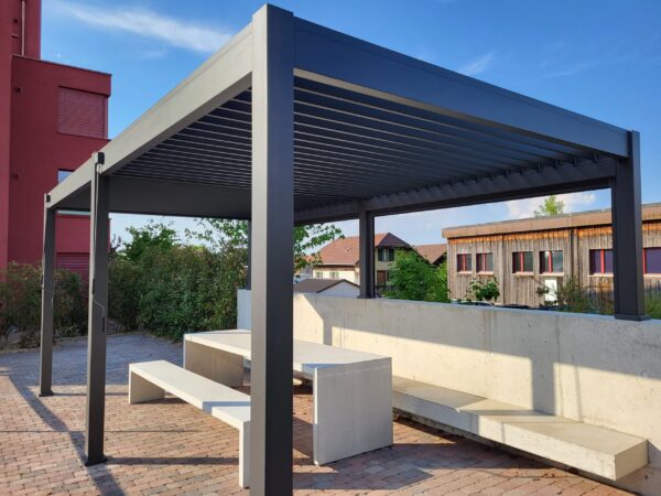 Ventaris Pergola Deluxe Plus 4x6m mit Lamellendach Anthrazit – Bild 4