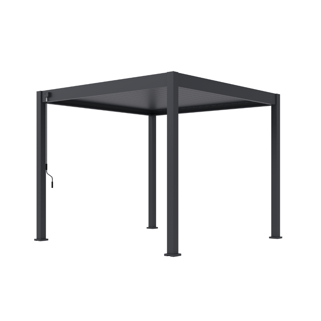 Ventaris Pergola Deluxe Plus 3x3m Anthrazit mit LED-Beleuchtung – Bild 6