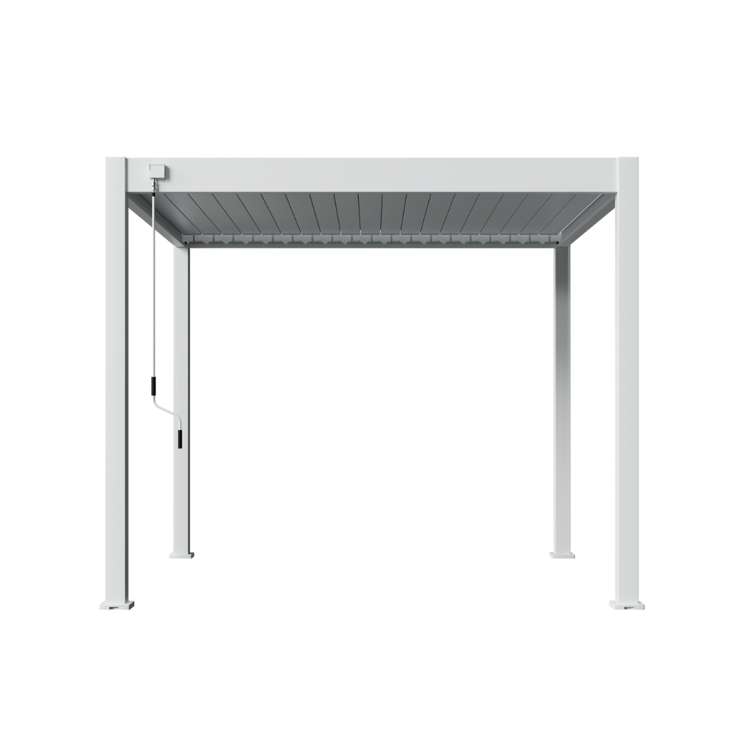 Ventaris Pergola Deluxe Plus 3x3m Weiss mit LED-Beleuchtung – Bild 6