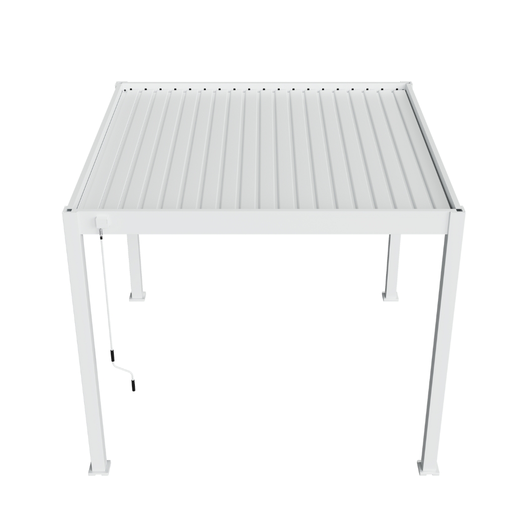 Ventaris Pergola Deluxe Plus 3x3m Weiss mit LED-Beleuchtung – Bild 7