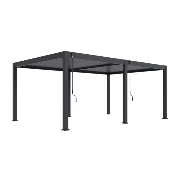 Ventaris Pergola Deluxe Plus 4x6m mit Lamellendach Anthrazit – Bild 5