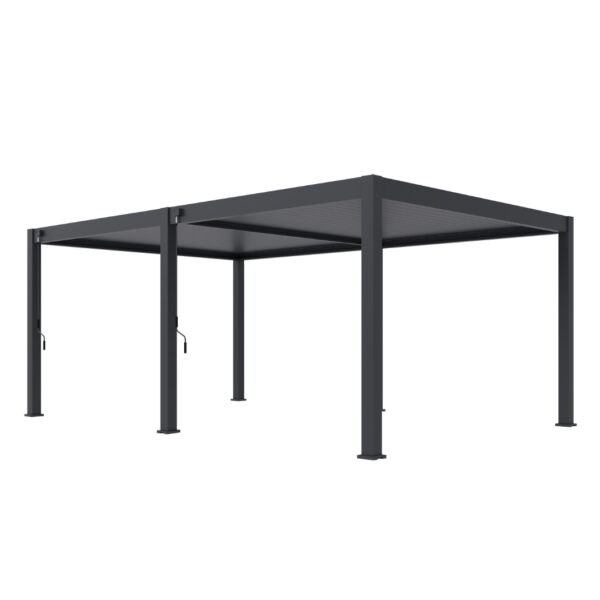 Ventaris Pergola Deluxe Plus 4x6m mit Lamellendach Anthrazit – Bild 6