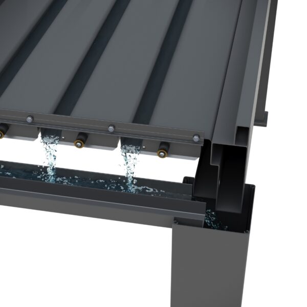 Ventaris Pergola Deluxe Plus 4x6m mit Lamellendach Anthrazit – Bild 11