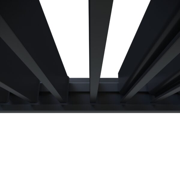 Weide Pergola Deluxe Plus 3.6x7.2m mit Lamellendach Anthrazit – Bild 7
