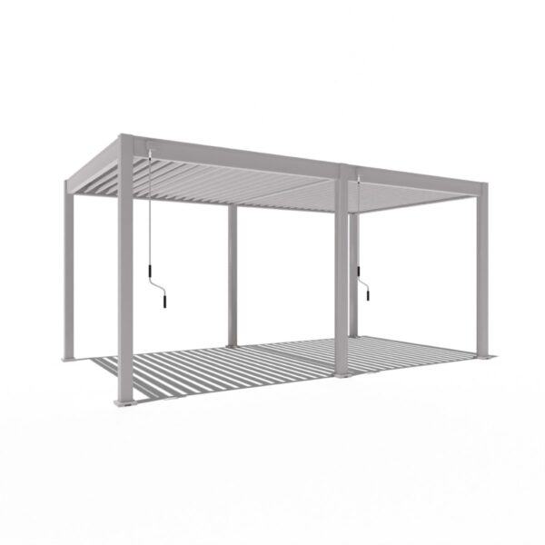 Weide Pergola Classic 3x5.3m mit Lamellendach Sand – Bild 3