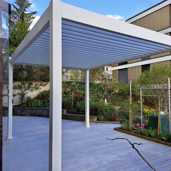 Ventaris Pergola Deluxe Plus 3x4m mit Lamellendach Weiss – Bild 3