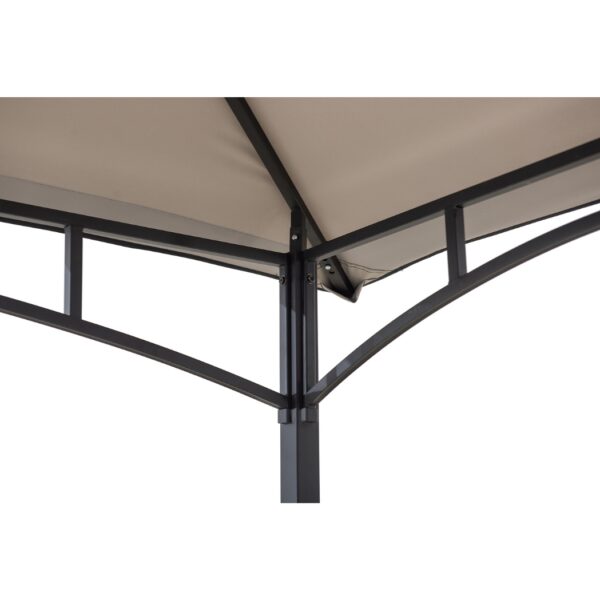 Grill Pavillon Linas 152 cm x 244 cm Grau – Bild 7