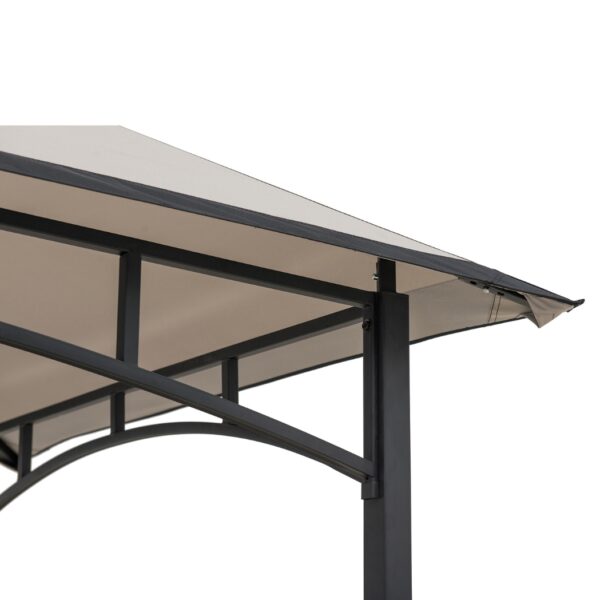 Grill Pavillon Linas 152 cm x 244 cm Grau – Bild 8