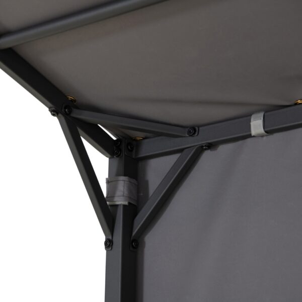 Spa-Pavillon VODNO 220 cm x 284 cm Dunkelgrau – Bild 16