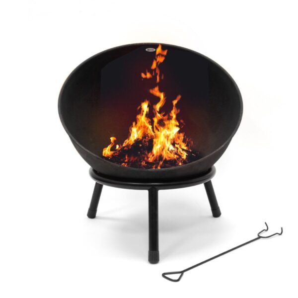 HEAT Feuerkorb auf Füssen Kappa Schwarz Ø56 cm