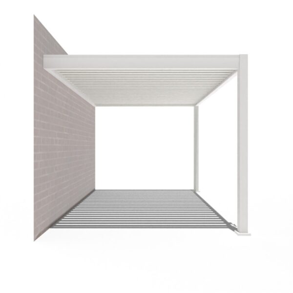 Weide Wandpergola Deluxe Plus 3x3.6m Weiss – Bild 6
