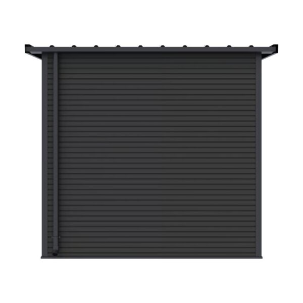 Gartenhaus mit Doppeltür aus Aluminium und WPC 218x218x226 cm | Wetterfest in Anthrazit – Bild 6