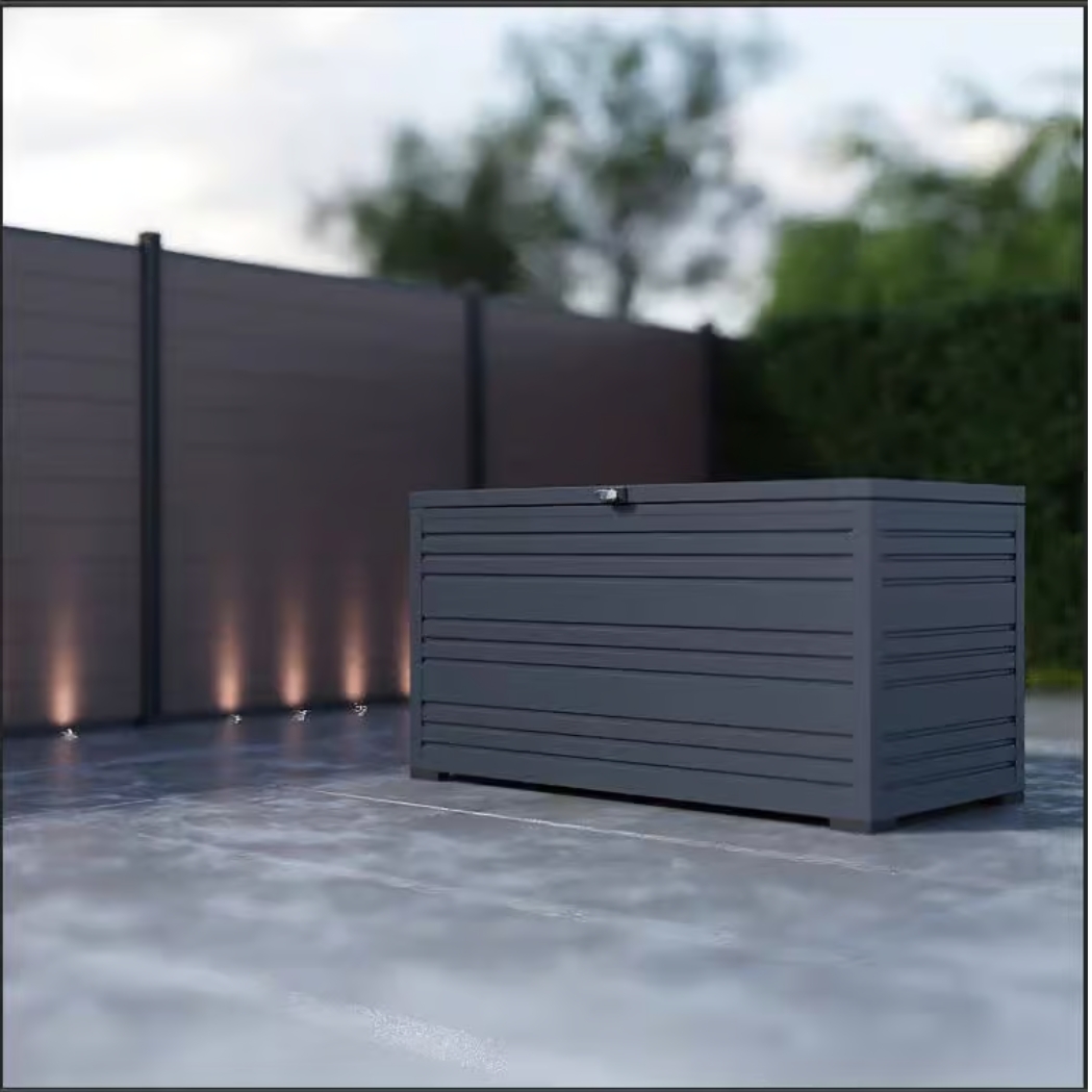 Ventaris Gartenbox wasserdicht & abschliessbar | 100 x 64 x 46 cm | 284 Liter | Anthrazit – Bild 3