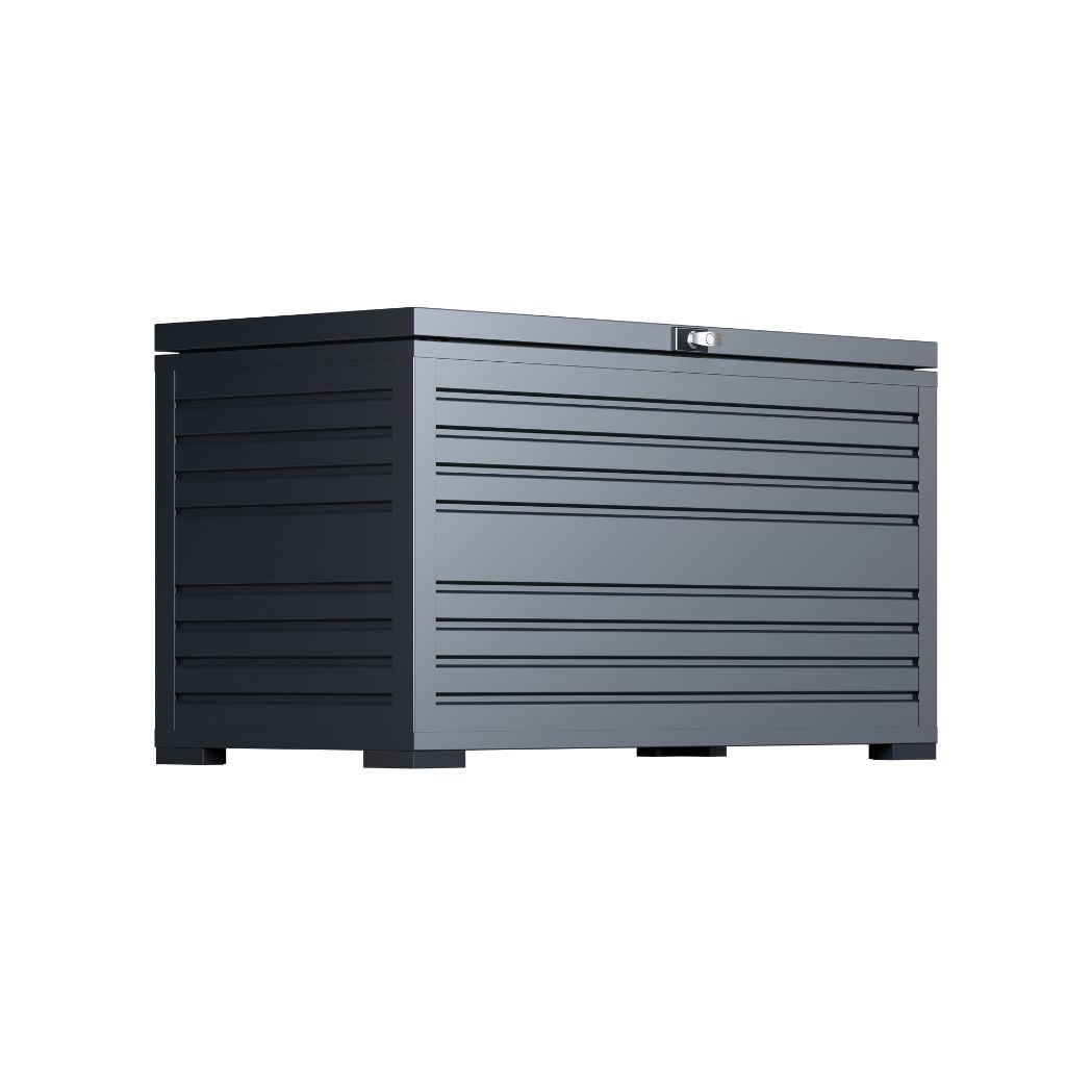 Ventaris Gartenbox wasserdicht & abschliessbar | 100 x 64 x 46 cm | 284 Liter | Anthrazit