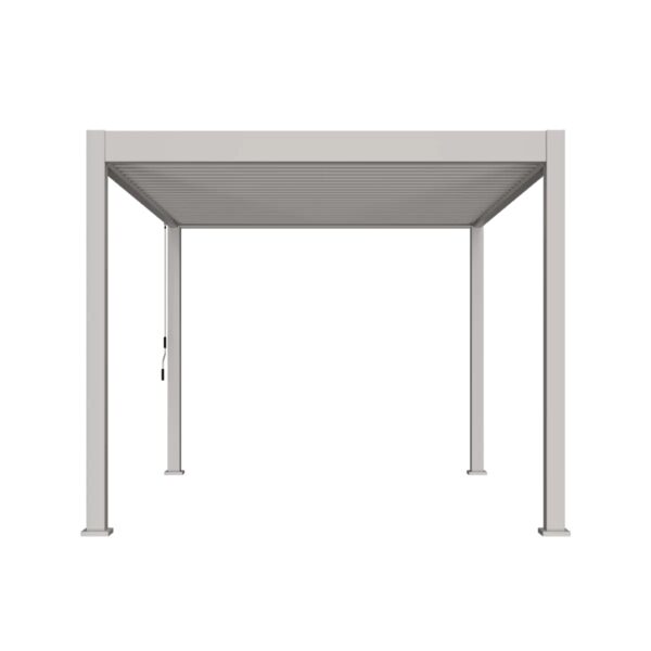 Weide Pergola Deluxe Plus | Voll Aluminium freistehend | 3x4m | Lamellendach Ivory Sand – Bild 4