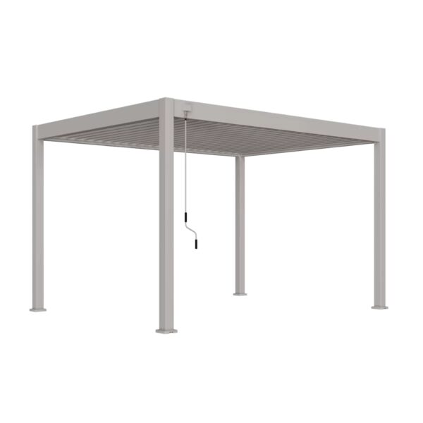 Weide Pergola Deluxe Plus | Voll Aluminium freistehend | 3x4m | Lamellendach Ivory Sand – Bild 3