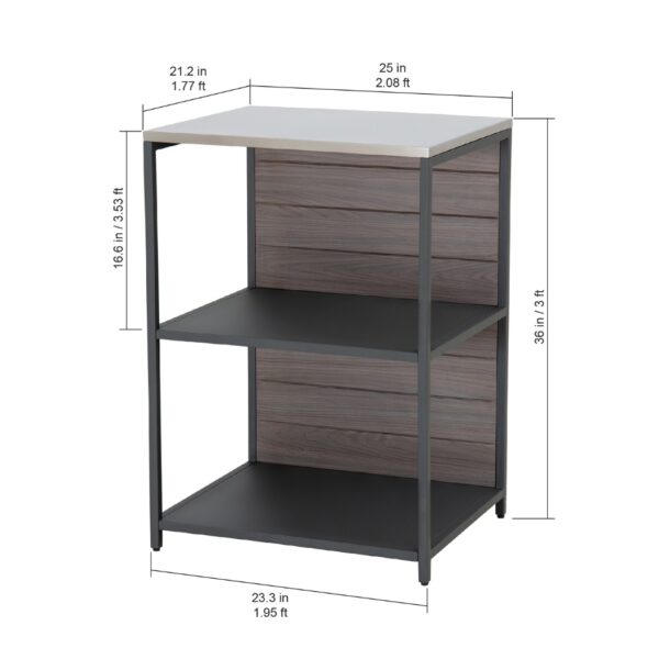 Küchenregal für Outdoor Küche Edelstahl – Bild 6
