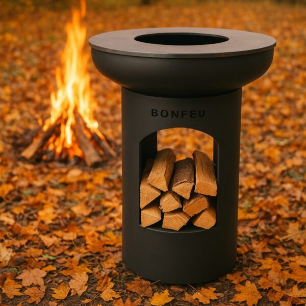 BonFeu BonBiza (Offen) Schwarz Grill-Feuerschale – Bild 5