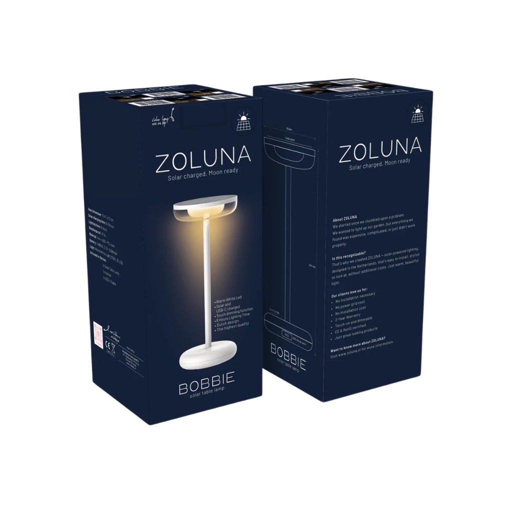 Solar-Tischlampe Bobbie | Touch Dimmbar - warmweiss – Bild 10