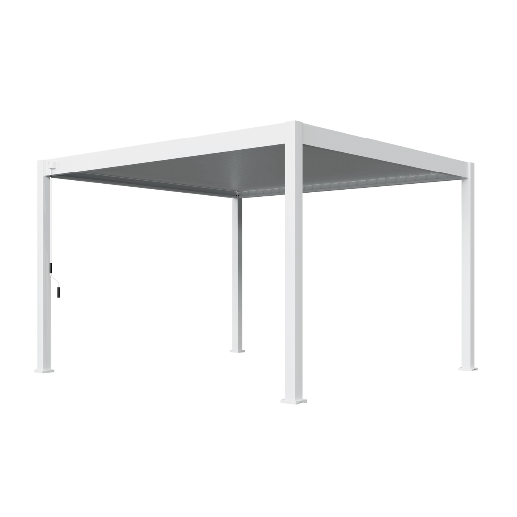 Weide Pergola Deluxe Plus 3.6x4m mit Lamellendach Weiss – Bild 5