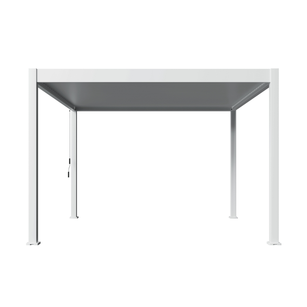 Weide Pergola Deluxe Plus 3.6x4m mit Lamellendach Weiss – Bild 8