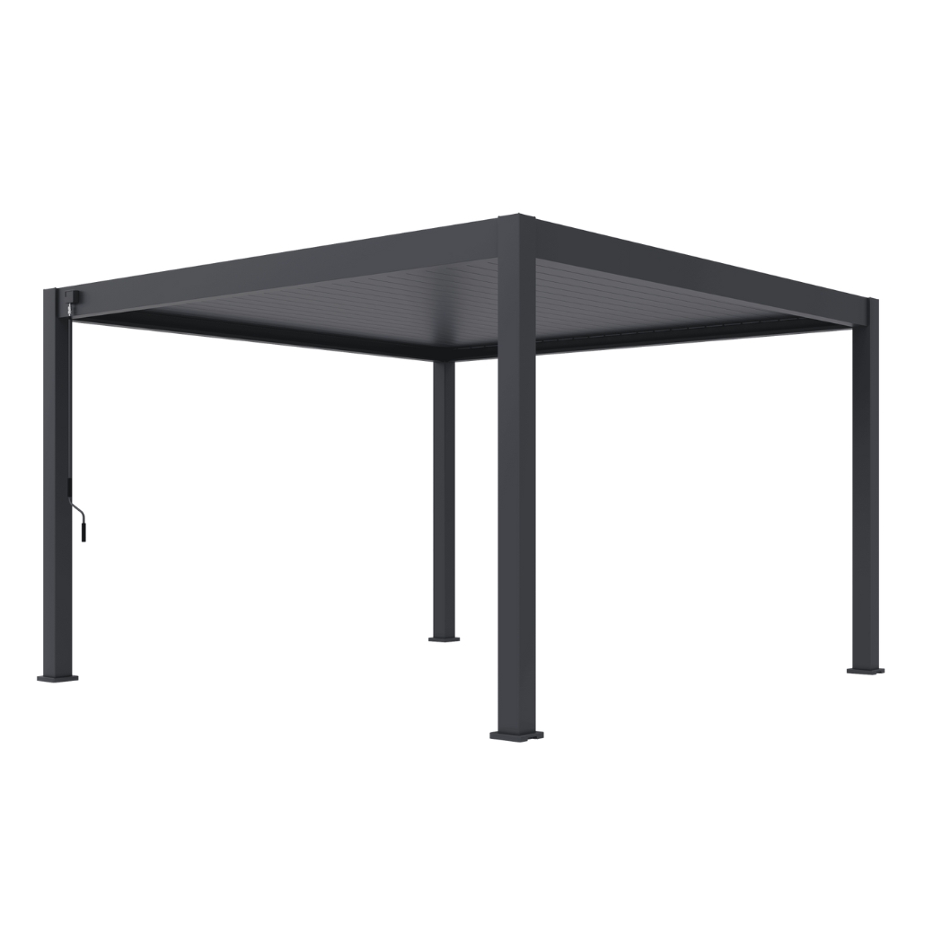 Ventaris Pergola Deluxe Plus 4x4m mit Lamellendach Anthrazit – Bild 4