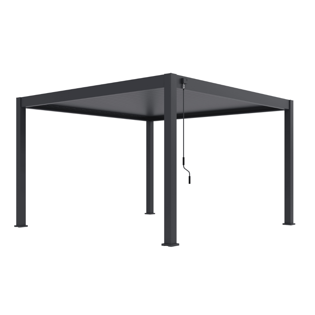 Ventaris Pergola Deluxe Plus 4x4m mit Lamellendach Anthrazit – Bild 5