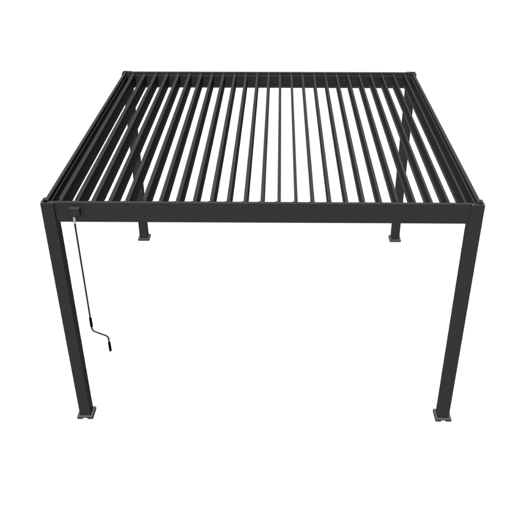 Ventaris Pergola Deluxe Plus 4x4m mit Lamellendach Anthrazit – Bild 8