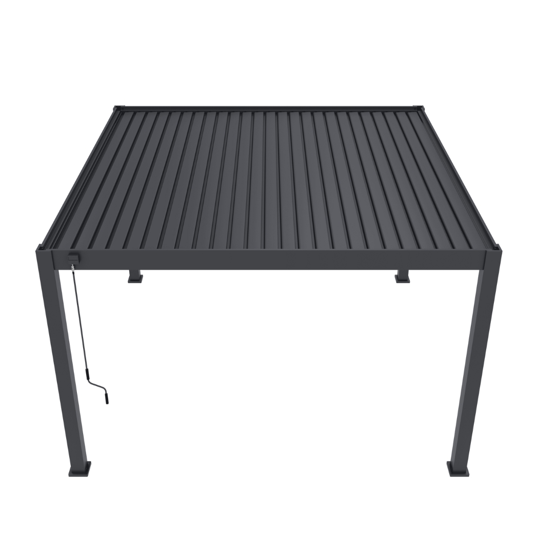 Ventaris Pergola Deluxe Plus 4x4m mit Lamellendach Anthrazit – Bild 9