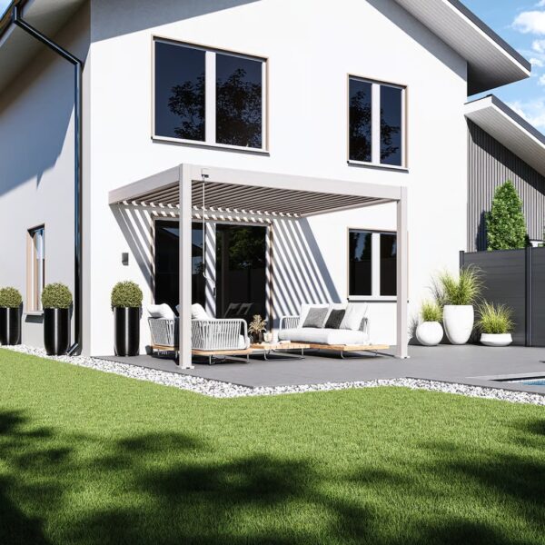 Weide Wandpergola Deluxe Plus 3x3.6m Sand