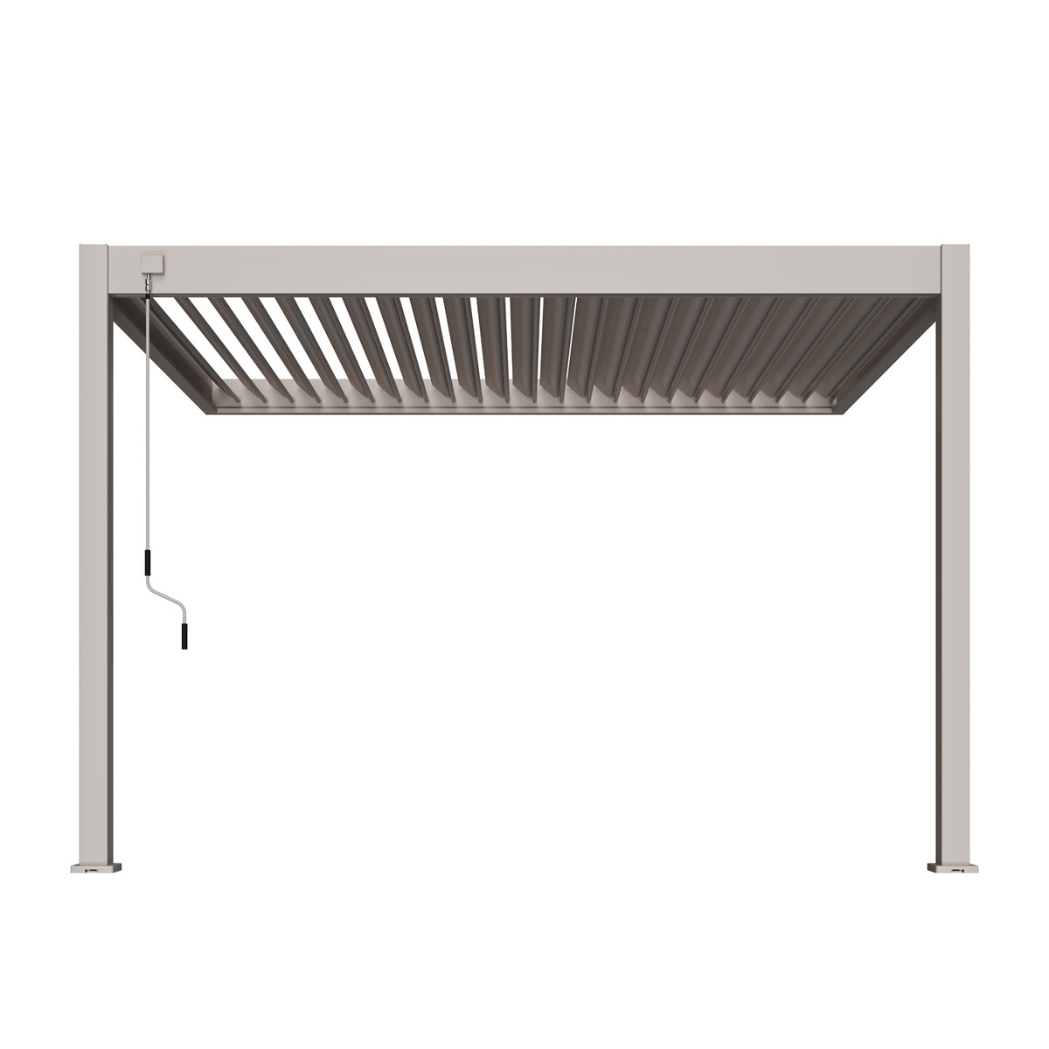 Weide Wandpergola Deluxe Plus 3x4m Sand – Bild 5