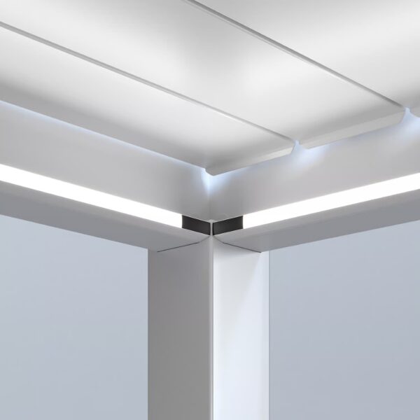 Ventaris LED Set Weiss – Perfekte Beleuchtung für jede Pergola-Grösse