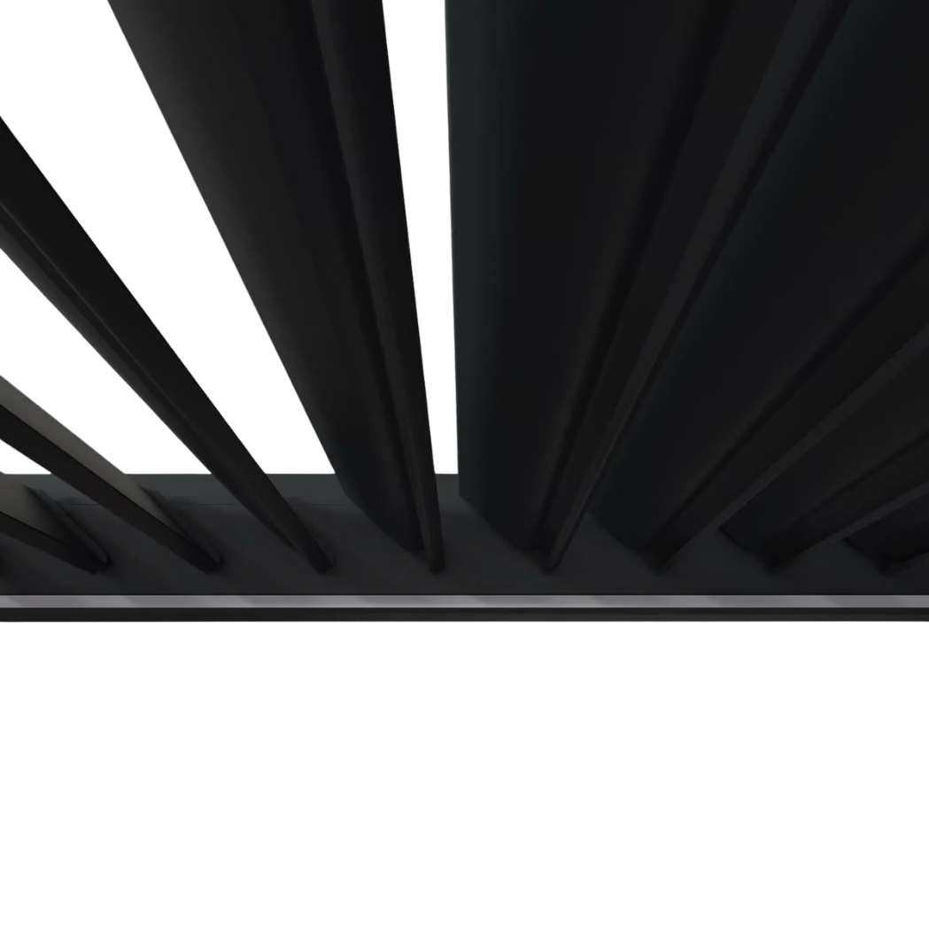 Wandpergola elektrisch 4x8m mit LED | motorisiertes Lamellendach Anthrazit – Bild 7