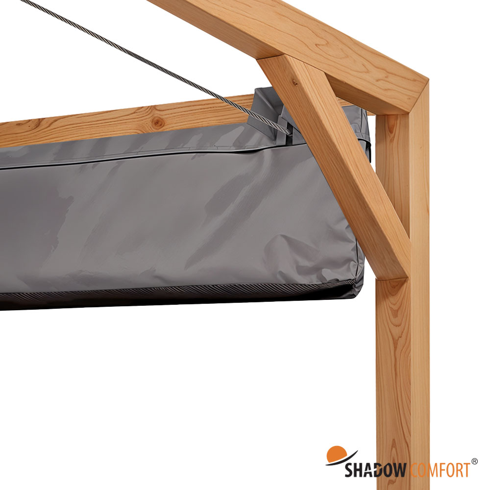 Pergola mit Faltsonnensegel 3.24 x 4.24m – Bild 4