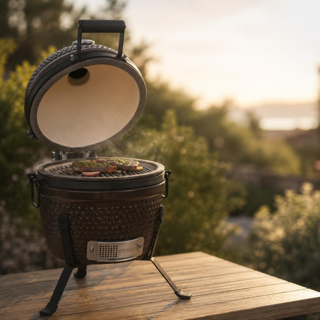 Premium Kamado Grill Fyregg 13 braun – Bild 4