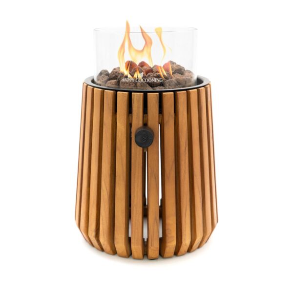 Lumi Lagune Tischgaslaterne Teak