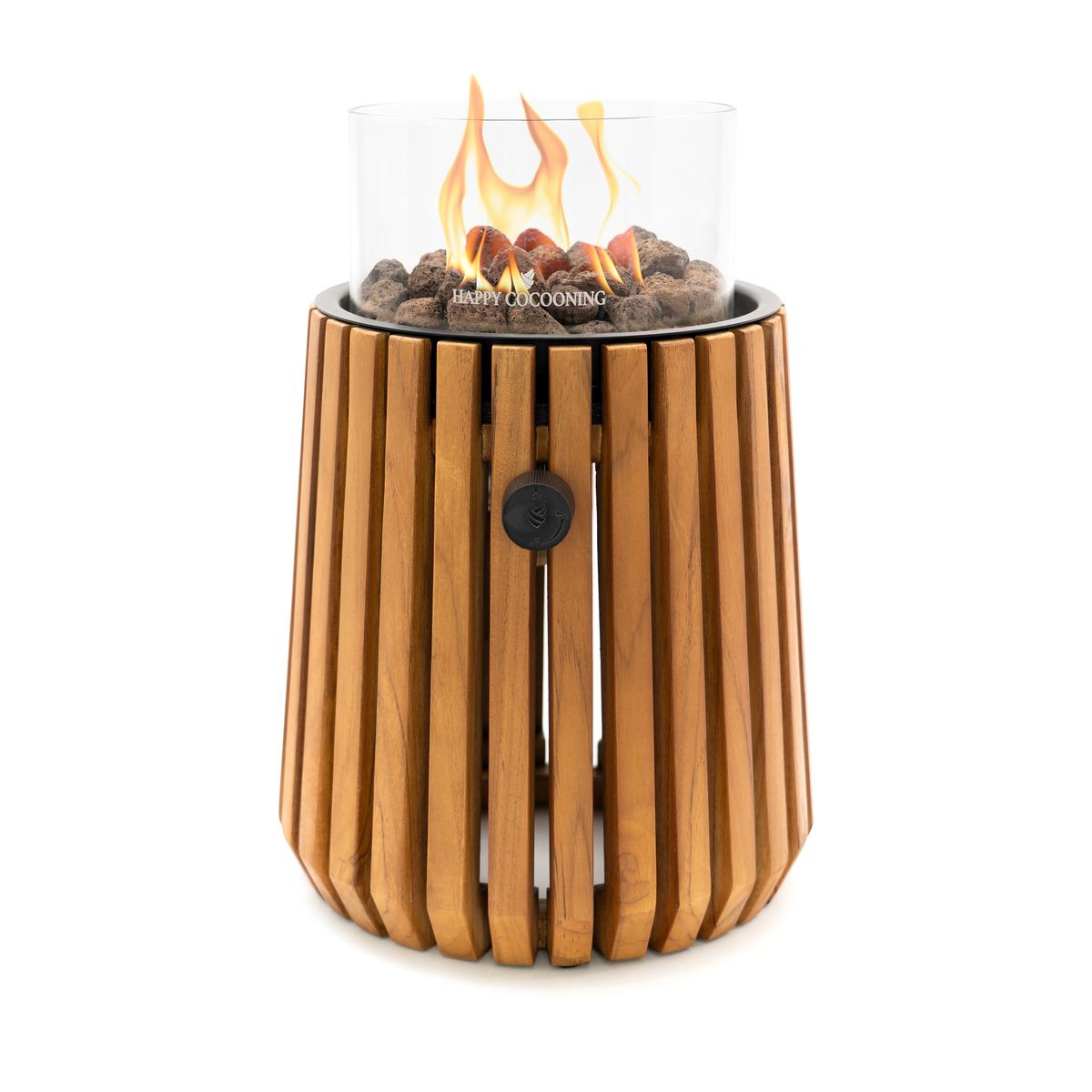 Lumi Lagune Tischgaslaterne Teak
