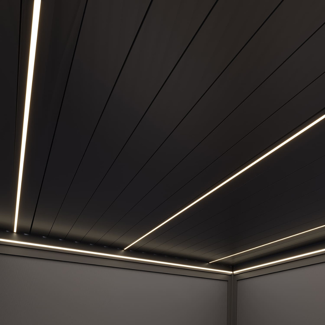 Ventaris Prestige Pergola 4x6m | E-Lamellendach & LED-Beleuchtung | Voll-Aluminium | Anthrazit – Bild 2